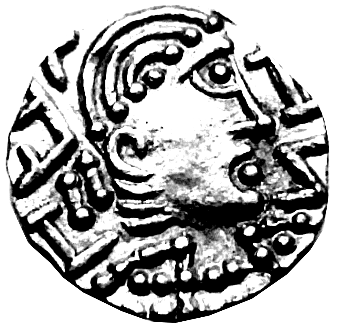 Image of a coin with a face on it.